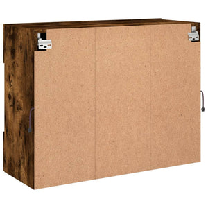TV-Wandschrank mit LED Räuchereiche 78,5 cm