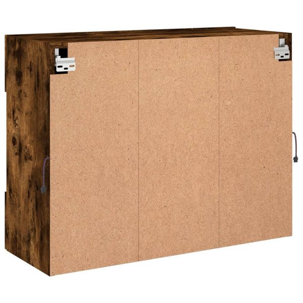 TV-Wandschrank mit LED Räuchereiche 78,5 cm