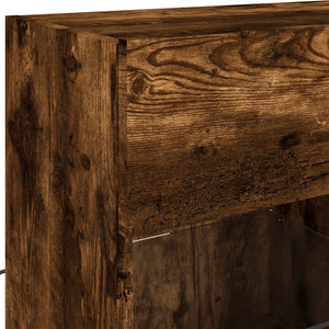 TV-Wandschrank mit LED Räuchereiche 78,5 cm