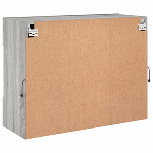 TV-Wandschrank Grau Sonoma mit LED