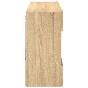TV-Wandschrank mit LED Sonoma-Eiche 98,5 cm