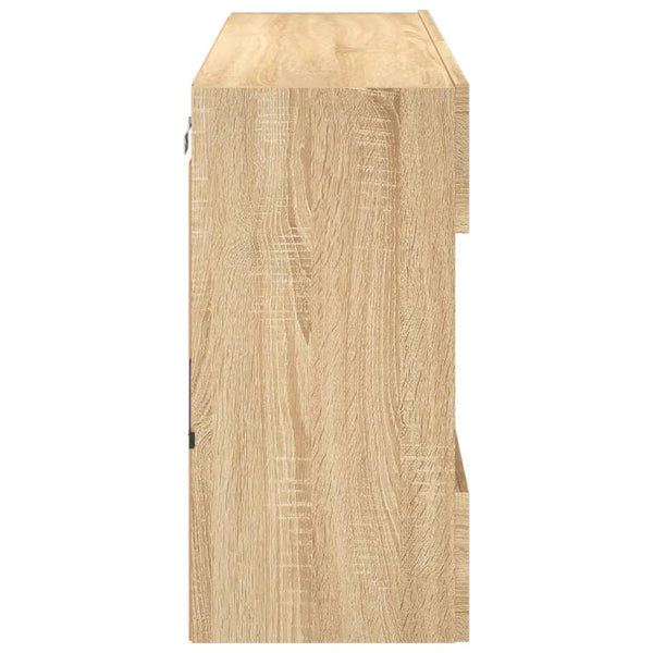 TV-Wandschrank mit LED Sonoma-Eiche 98,5 cm
