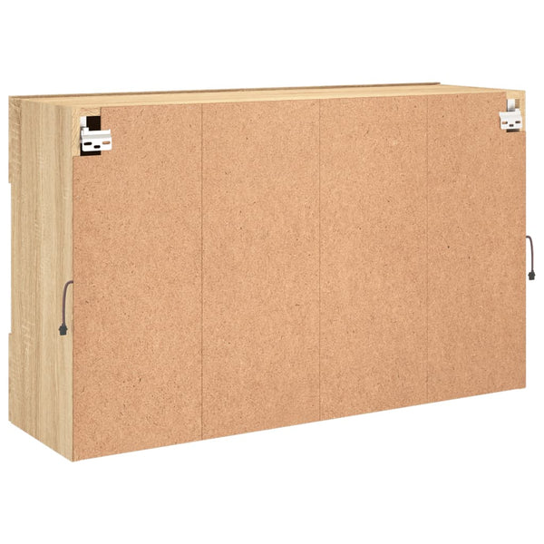 TV-Wandschrank mit LED Sonoma-Eiche 98,5 cm