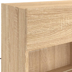 TV-Wandschrank mit LED Sonoma-Eiche 98,5 cm