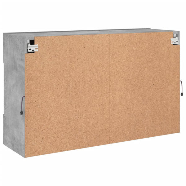 TV-Wandschrank mit LED Betongrau 98,5 cm