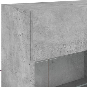 TV-Wandschrank mit LED Betongrau 98,5 cm
