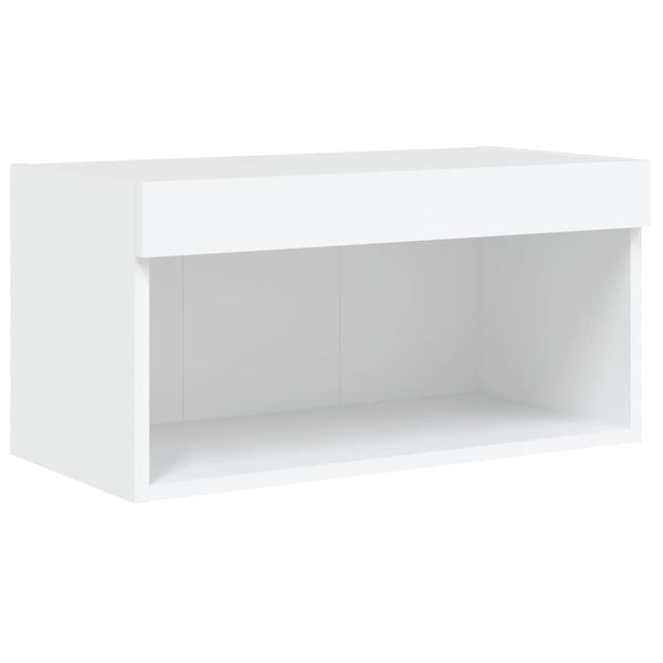 TV-Schrank Weiß mit LED 60 cm