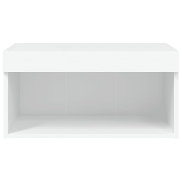 TV-Schrank Weiß mit LED 60 cm