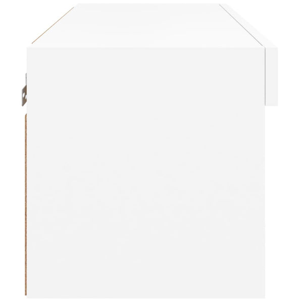 TV-Schrank Weiß mit LED 60 cm