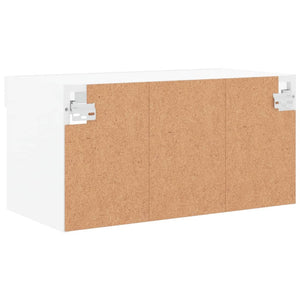 TV-Schrank Weiß mit LED 60 cm