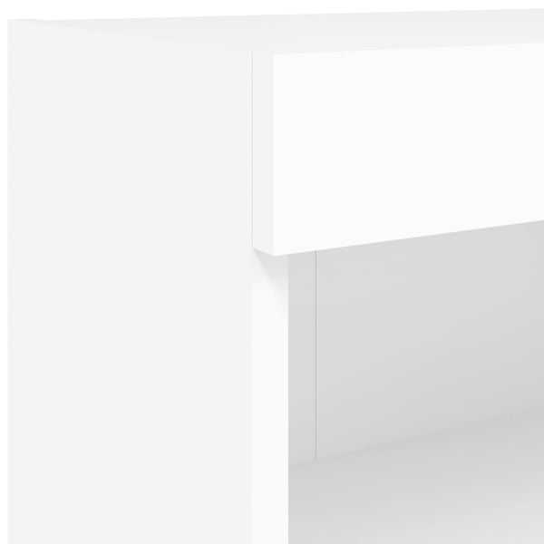 TV-Schrank Weiß mit LED 60 cm