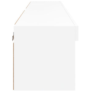 TV-Schränke mit LED, 2er Set, Weiß 60 cm