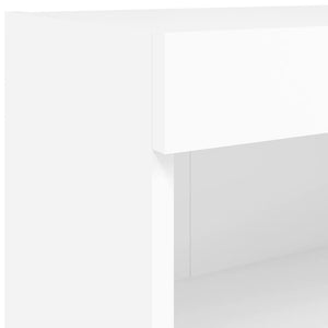 TV-Schränke mit LED, 2er Set, Weiß 60 cm