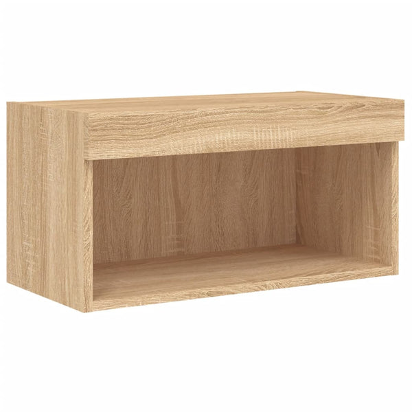 TV-Schrank Sonoma-Eiche mit LED 60x30x30 cm