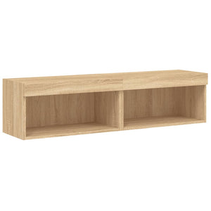 TV-Schränke mit LED Sonoma-Eiche 60x30x30 cm, 2er-Set