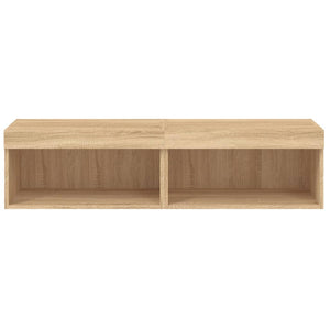 TV-Schränke mit LED Sonoma-Eiche 60x30x30 cm, 2er-Set