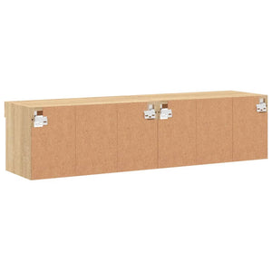 TV-Schränke mit LED Sonoma-Eiche 60x30x30 cm, 2er-Set