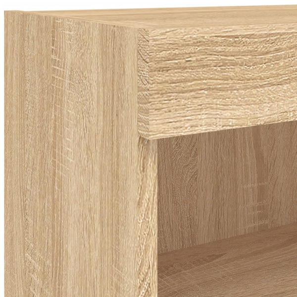 TV-Schränke mit LED Sonoma-Eiche 60x30x30 cm, 2er-Set