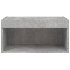 TV-Schrank Betongrau mit LED 60x30x30 cm