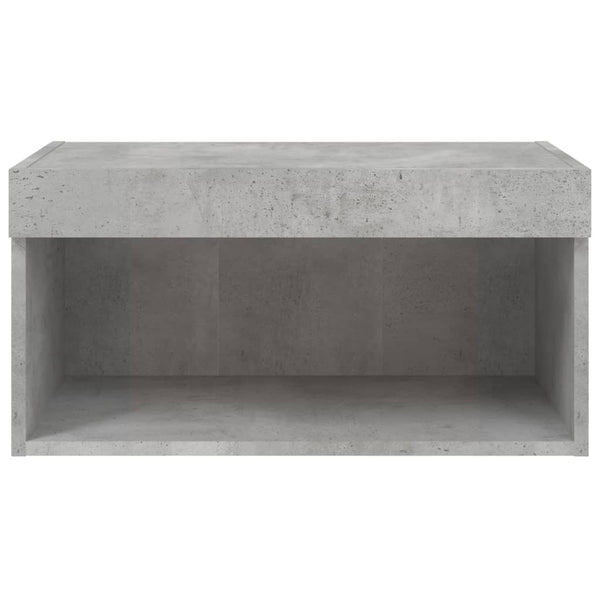 TV-Schrank Betongrau mit LED 60x30x30 cm
