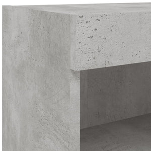 TV-Schrank Betongrau mit LED 60x30x30 cm