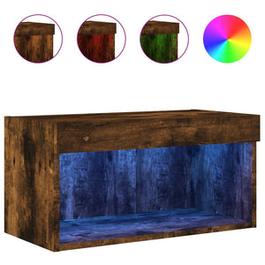 TV-Schrank Räuchereiche mit LED 60x30x30 cm