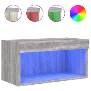 TV-Schrank Grau Sonoma mit LED