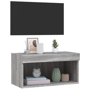 TV-Schrank Grau Sonoma mit LED