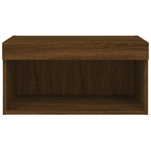 TV-Schrank mit LED Braun Eichen-Optik 60 cm