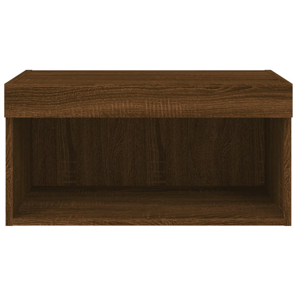 TV-Schrank mit LED Braun Eichen-Optik 60 cm