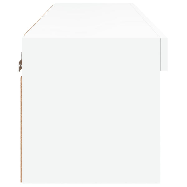 TV-Schrank Weiß mit LED 80cm