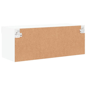 TV-Schrank Weiß mit LED 80cm