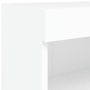 TV-Schrank Weiß mit LED 80cm