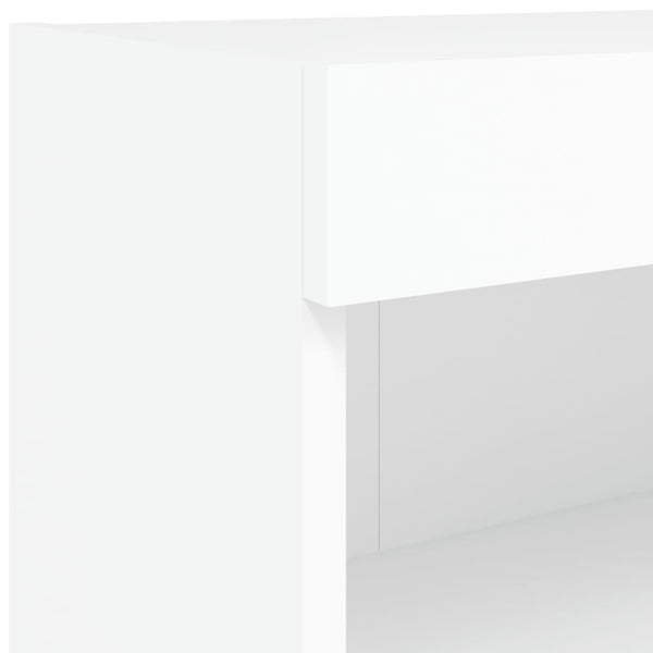 TV-Schrank Weiß mit LED 80cm