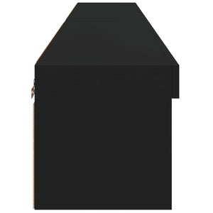 TV-Schränke mit LED Schwarz 80x30x30 cm, 2er-Set