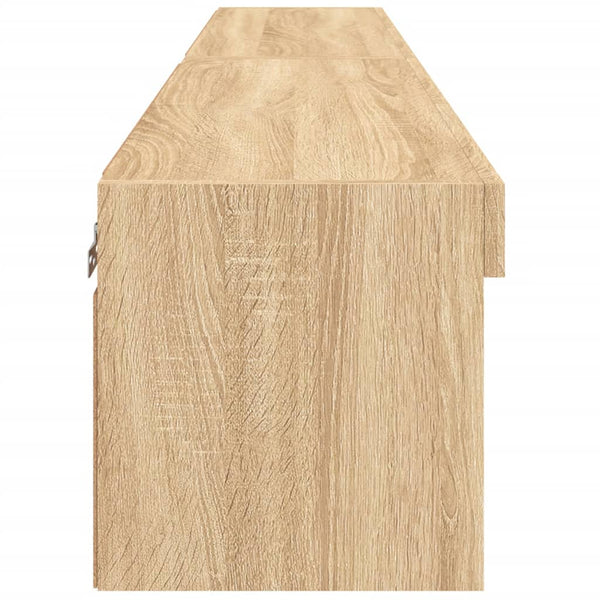 TV-Schränke mit LED Sonoma-Eiche 80x30x30cm, 2er-Set