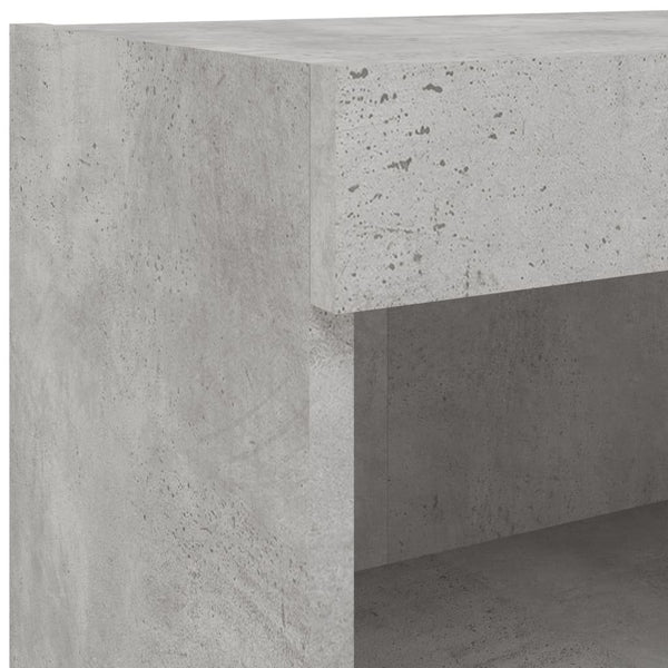 TV-Schrank Betongrau mit LED 80cm