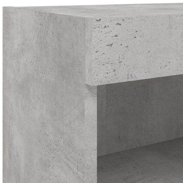 TV-Schränke mit LED Betongrau 2er-Set