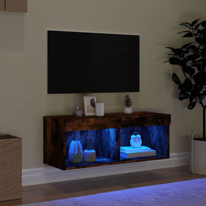 TV-Schrank Räuchereiche mit LED 80cm