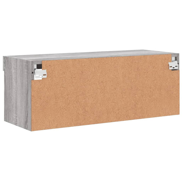 TV-Schrank Grau Sonoma mit LED 80cm