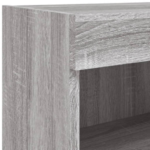 TV-Schrank Grau Sonoma mit LED 80cm