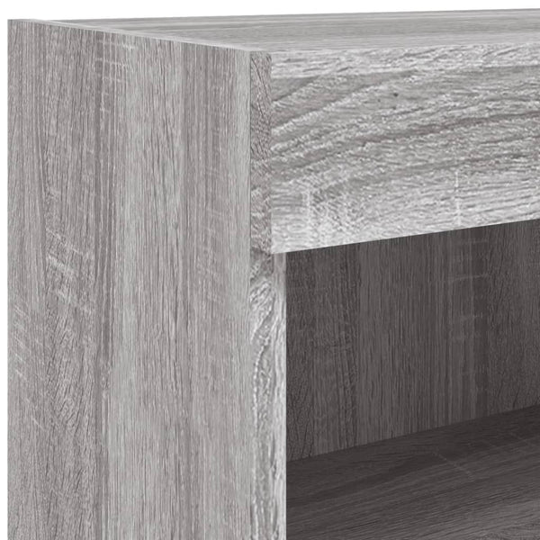 TV-Schrank Grau Sonoma mit LED 80cm