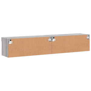 TV-Schränke mit LED Grau Sonoma 80 cm, 2er-Set