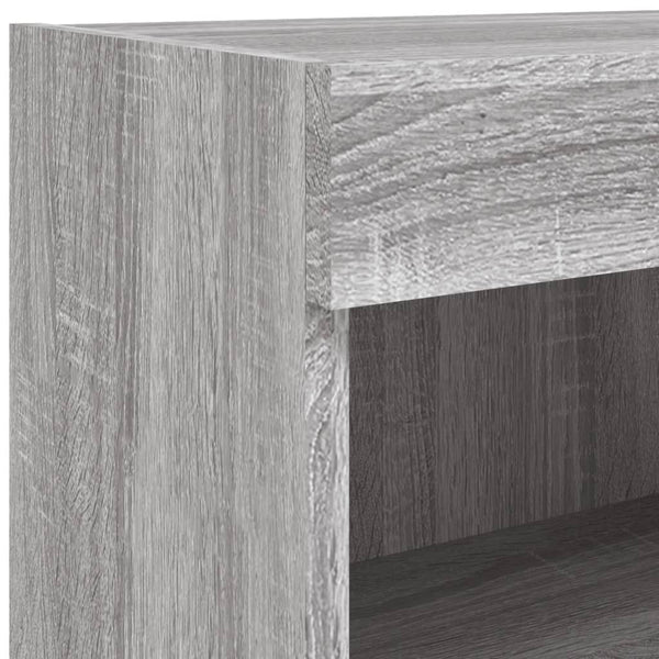 TV-Schränke mit LED Grau Sonoma 80 cm, 2er-Set