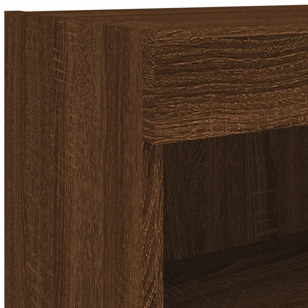 TV-Schrank mit LED Braun Eichen-Optik 80cm