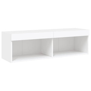 TV-Schrank Weiß mit LED 100cm