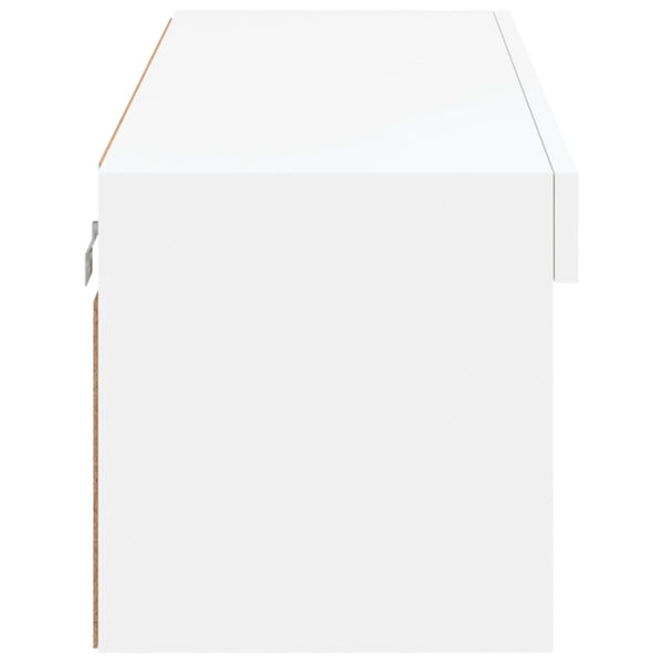 TV-Schrank Weiß mit LED 100cm