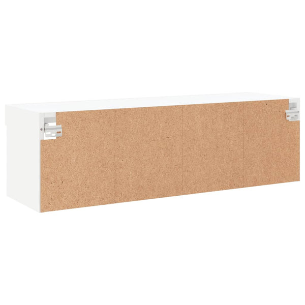 TV-Schrank Weiß mit LED 100cm