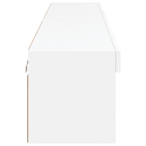 TV-Schränke mit LED, 2er-Set, Weiß