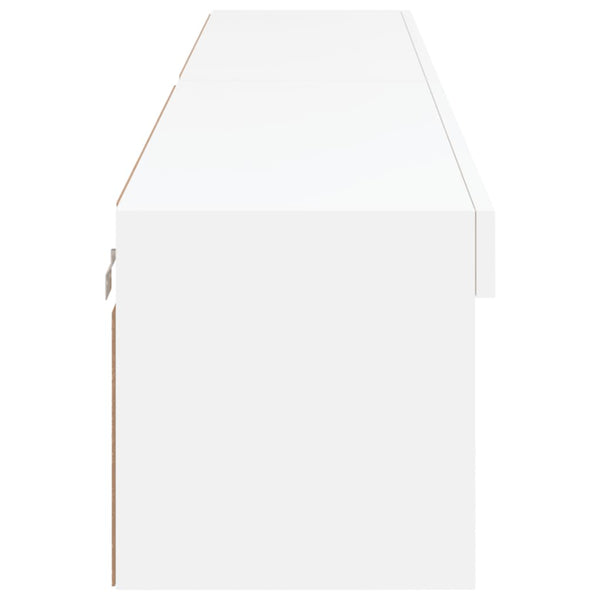TV-Schränke mit LED, 2er-Set, Weiß